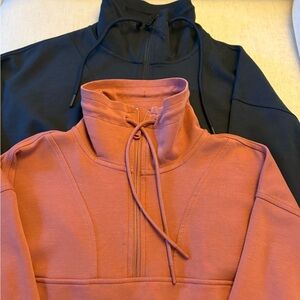 Old Active Pullover. 
Selling 2 items navy and rose pink half zip